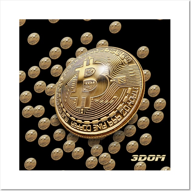 Bitcoin Cryptocurrency Digital Assets Wall Art by PlanetMonkey